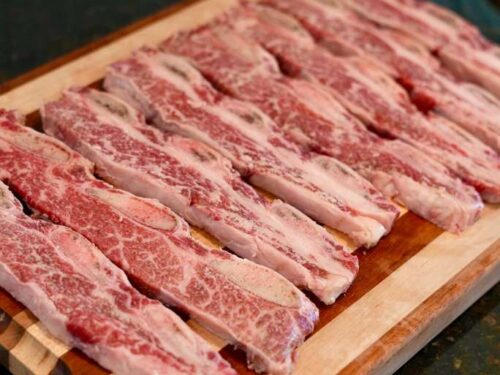 American Wagyu Short Ribs Thin Sliced Emerald 6-7