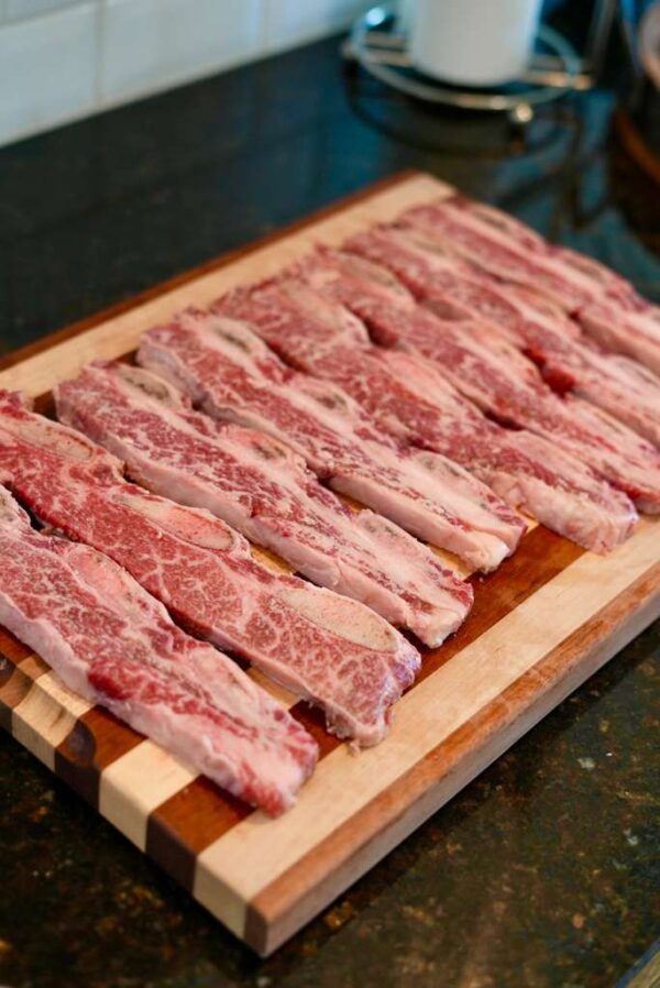 American Wagyu Short Ribs Thin Sliced Emerald 6-7