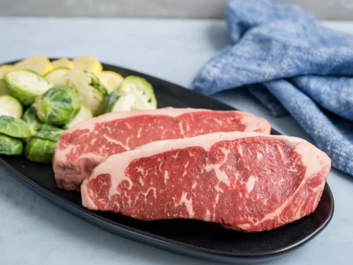 USDA Prime Angus Boneless Striploin Steaks (2 pcs)