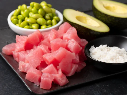 TunaPokeCubes2_600x Yellowfin Tuna Poke Cubes